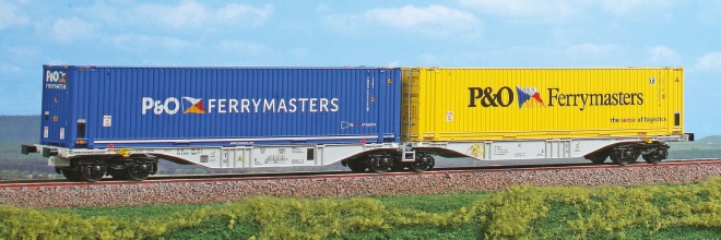 Articulated Container car type Sggmrss 90 of Crossrail loaded with containers P&O<br /><a href='images/pictures/ACME/282162_c.jpg' target='_blank'>Full size image</a>